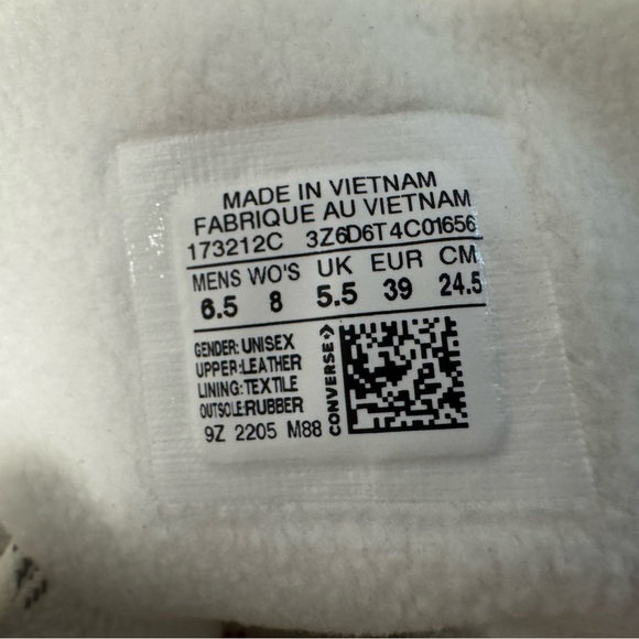 NEW Women's High-Top Sneakers - White and Pink- soft, buttery leather UNISEX - Picture 4 of 8